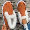 Winter New Solid Color Suede Cotton Shoes Casual Snow Shoes Low Top Padded Women's Cotton Shoes