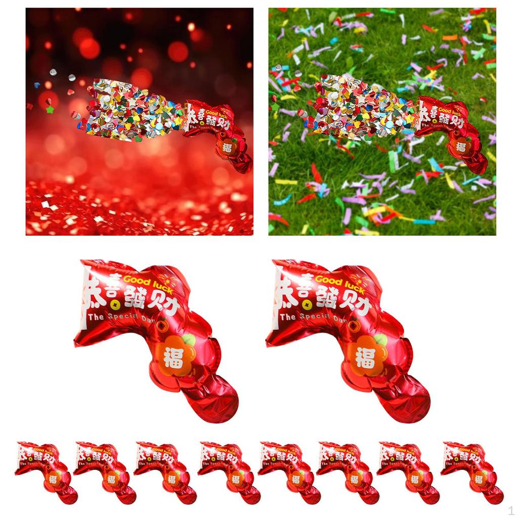 10 Pieces Confetti Popper Graduation Wedding for Year