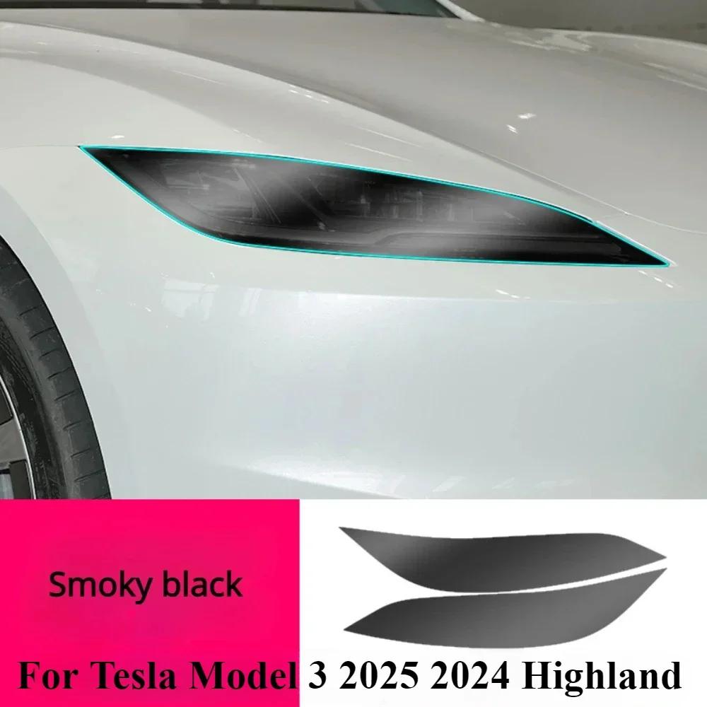 For Tesla Model 3 Highland 2024 2025 Accessories Exterior Headlight Taillight Anti-scratch TPU PPF Protective film Refit Sticker