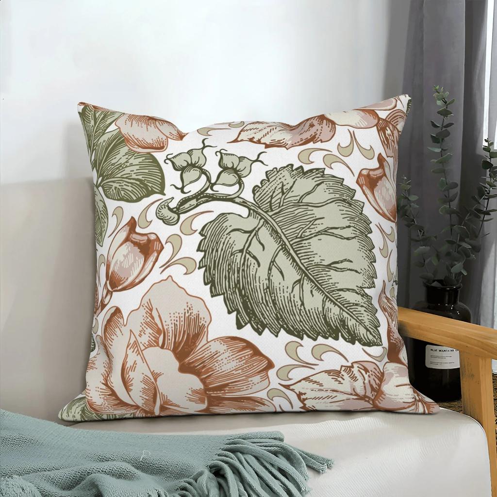 Pink Floral Home Decor Spring Flower Pillowcase Living Room Wedding Pillowcase Sofa Square Cushion Cover