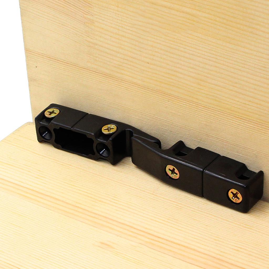 10Pcs Quick Fitting Furniture Panel Board Connector Plastic Corner Brace Connection Hinge Furniture Panel Joint Bracket