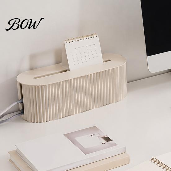Wire Organizer Box Cable Management Box, with Cover, Power Strip And Electrical Desktop Hider Cord Organizer, for Home Office