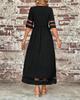 2025 Plus Size Women's Mesh Patchwork Dress with Pockets