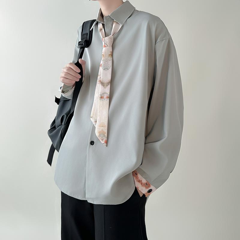 Camicia Uomo Primavera 2025 Camicie Trendy e Belle per Uomo Camicie Stile Hong Kong Alta Qualità Camicia per Coppia Maschile Comoda Camicia Streetwear