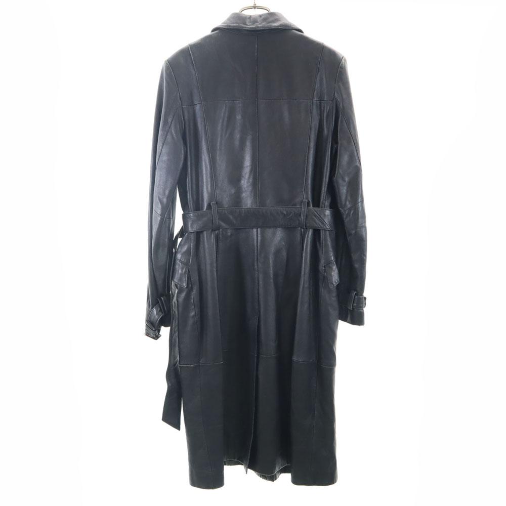 LITTLE NEW YORK Sheepskin Leather coat 6 black COLLECTION Women Used