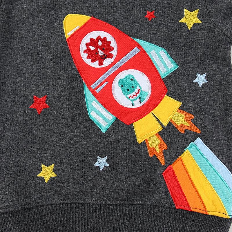 Kids' Long Sleeve Hoodie - Autumn/Winter Collection for Boys - Small & Medium Sizes - European & American Style