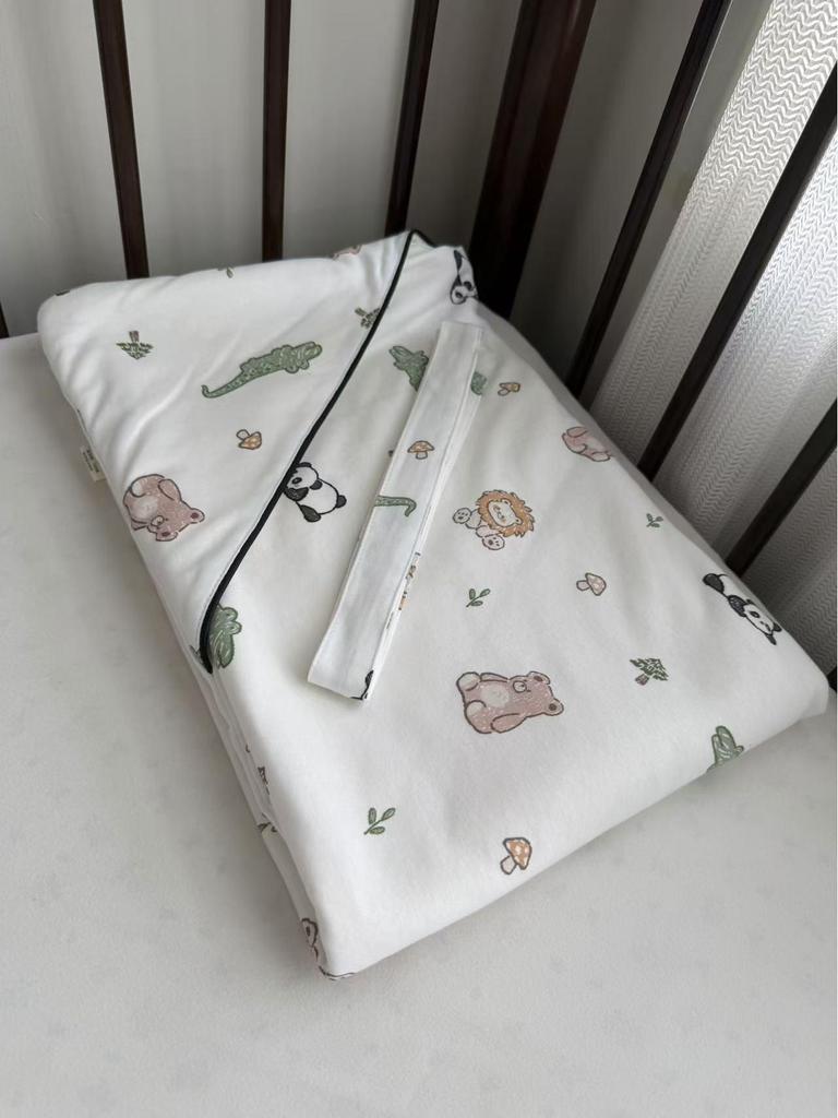 Pure Cotton Knitted Baby Swaddle Blanket for All Seasons
