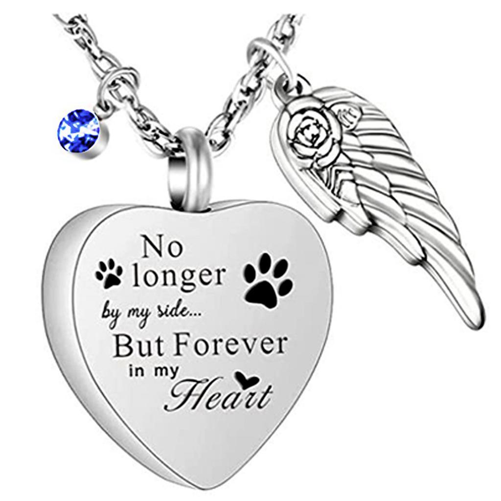 Sturdy Stainless Steel Heart Wing Locket Necklace for Ashes or Perfume Sentimental Keepsake for Memories Daily Use