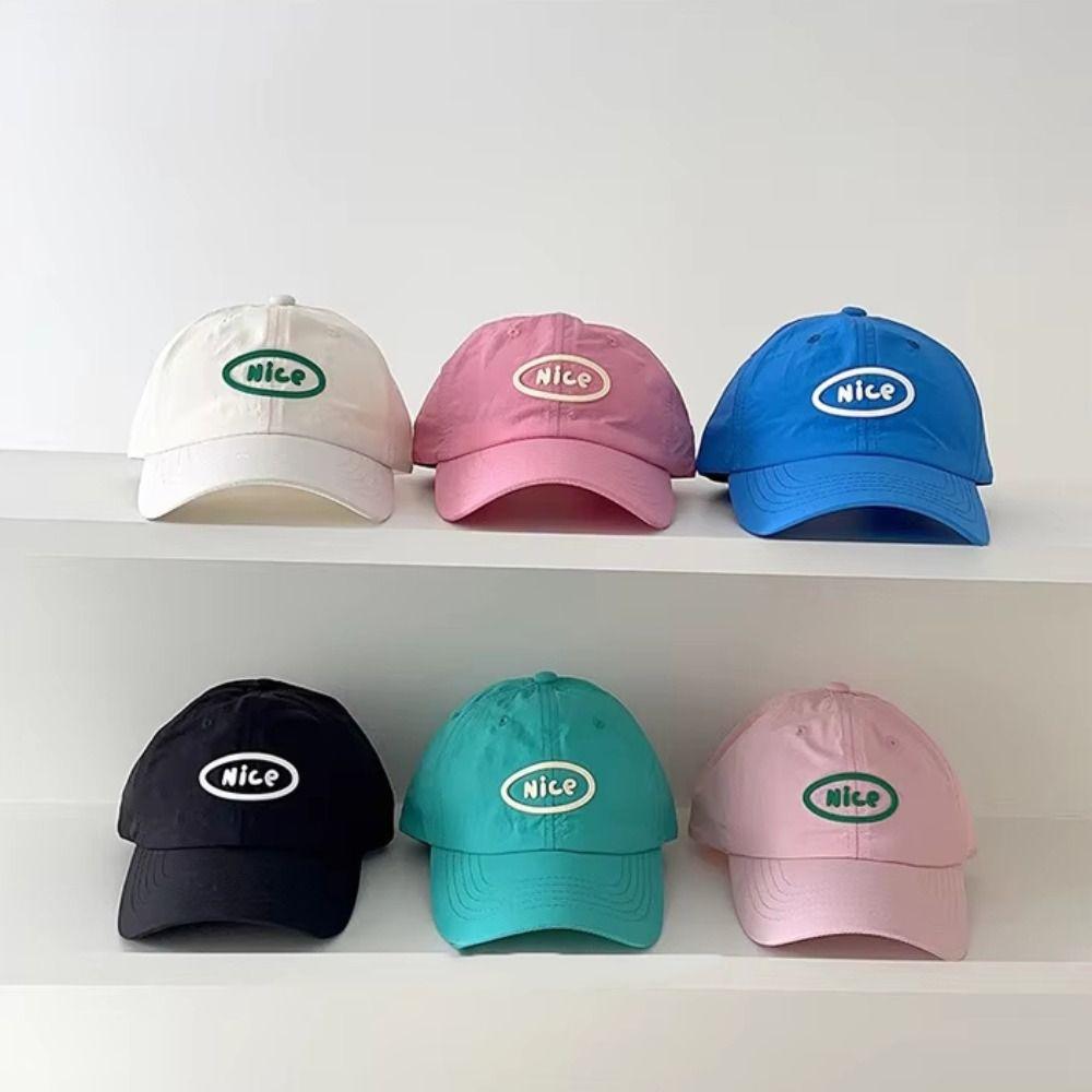 Letter Embroidered Children Baseball Cap Quick-drying Duck Tongue Hat Fashion Baby Sun Hats  Summer