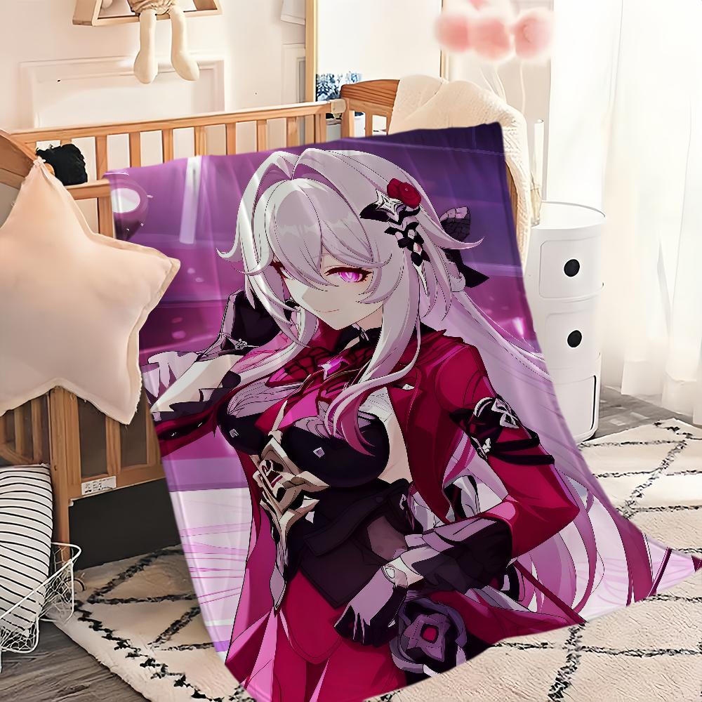 Honkai Impact 3rd Thelema fanart Flannel warm comfort soft plush blanket sofa living room hogar office bedroom travel gift home