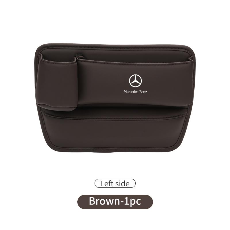 Car Seat Gap Storage Box Pocket Wallet Key Card Cup Phone Holder For Benz W202 W212 W126 W140 W168 W177 CLS GLE GLC GLS CLA