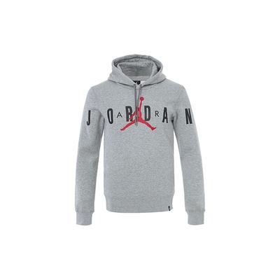 Örgü Logolu Polar Astarlı Kapüşonlu Erkek Sweatshirt Gri 834372-063