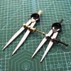 1pc Adjustable Metal Spacing Gauge, Ideal For Leather Fabric Precision Drawing Crafting, Edge Pressing Designing Craftwork Tool