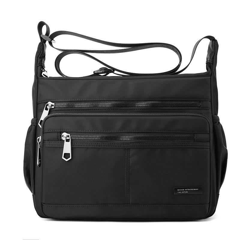 

ashion and leisure new large-capacity xford cloth bag men s and women s same shoulder messenger bag outdoor travel bag 0 # чёрный