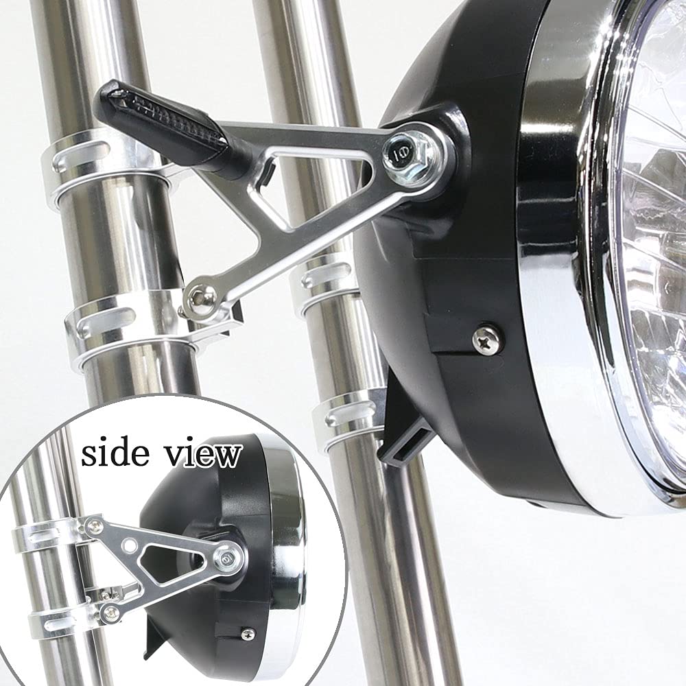 Scheinwerferhalterung, für Gabeln, Aluminium Billet 1,2 Zoll (31mm), 1,3 Zoll (33mm),