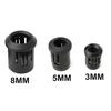 50Pcs 3Mm 5Mm 8Mm Led Holder Lamp Diode Black Plastic Shell For Led Light Diode Pre-Wired Holder Black Clip Bezel Socket Mount