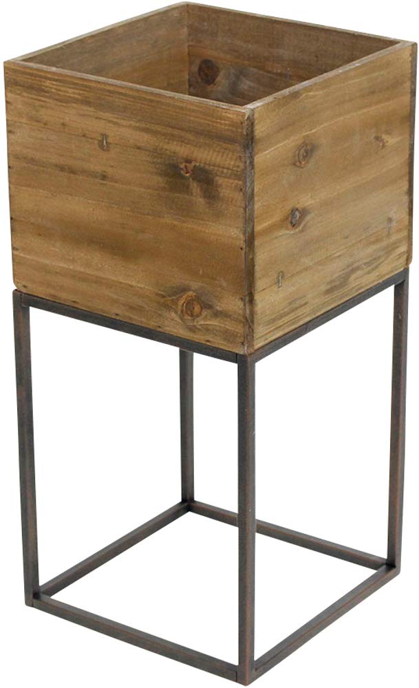 

Murataya Sangyo Iron Stand Wood Box L 5425