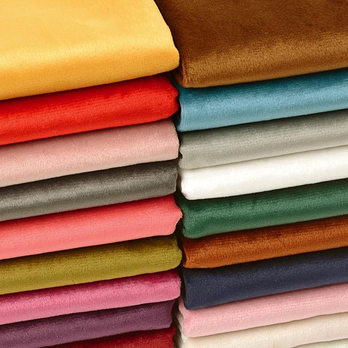 Thickened Velvet Fabrics By the Meter With Design Glitter Velvet Fabric Per Meter Soft Black Blue White Green