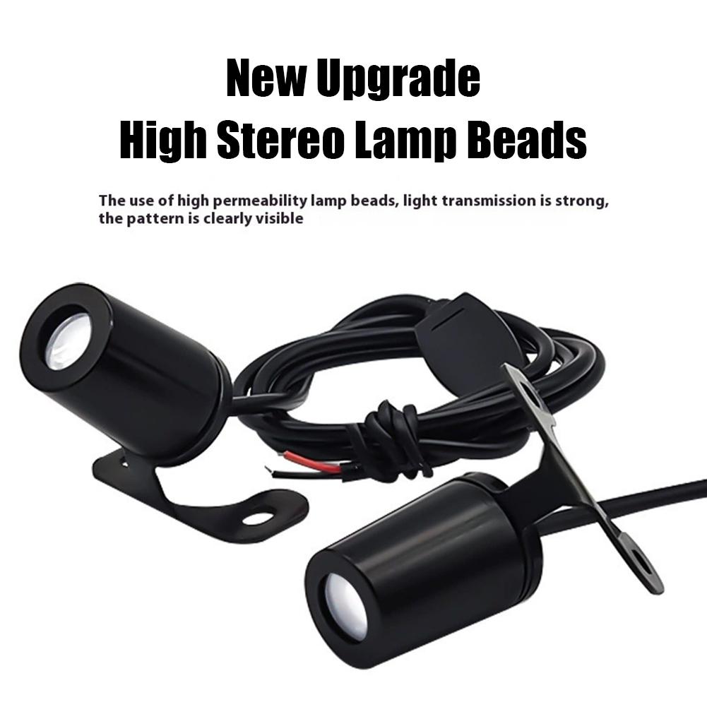 Universal Motorcycle Projection Turning Signal Illumination Lamp LED Atmosphere Motorbike Highlight Warning Indicator Light