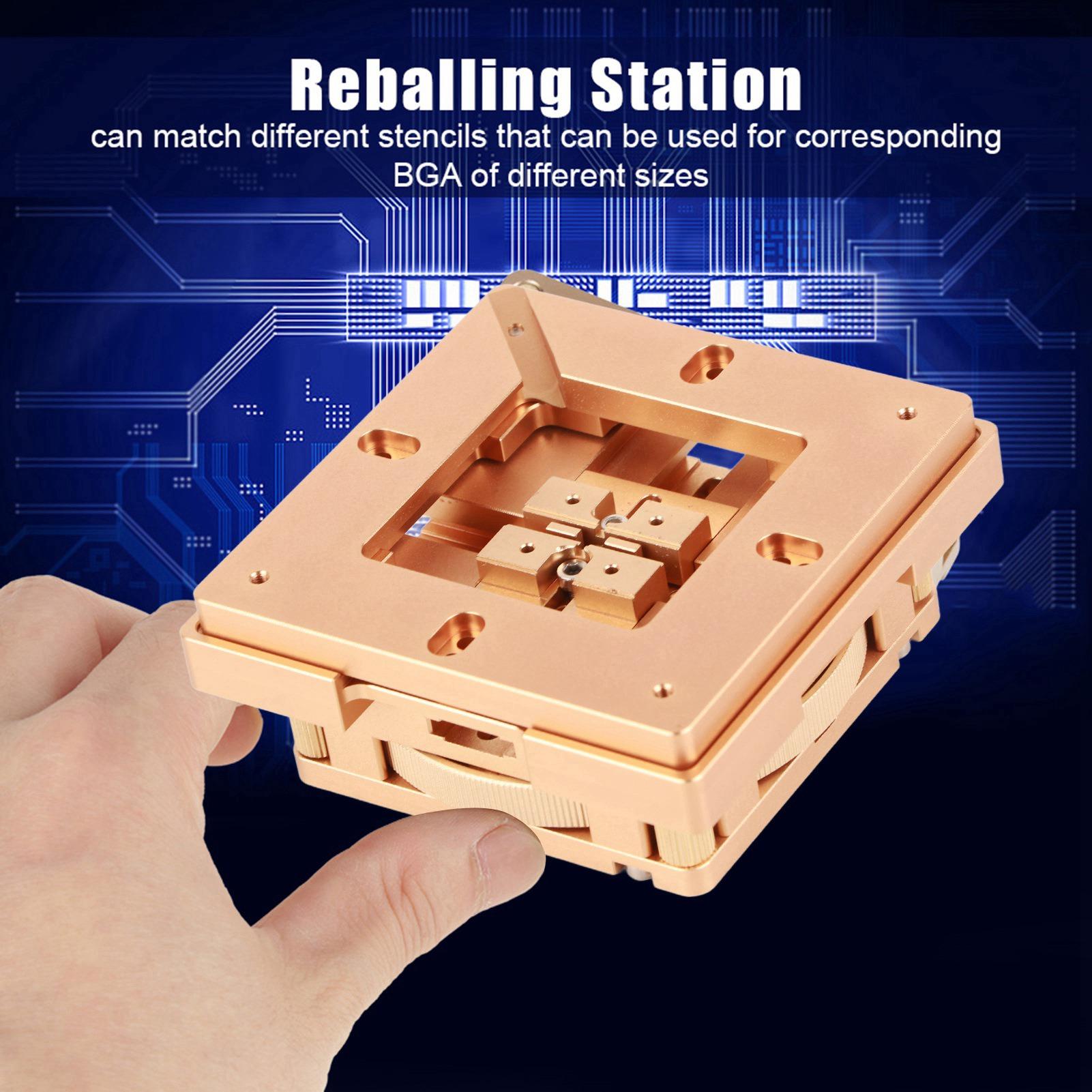 Station de reballing BGA WN8090 Kit de soudure de reprise automatique avec pochoir magnétique Station de soudage blue