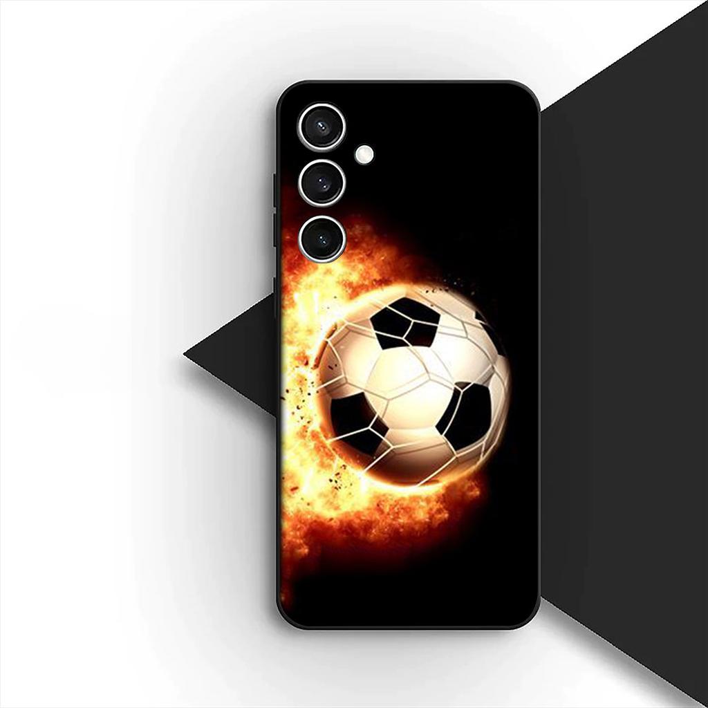 Soccer Number Football Silicone Cover for Samsung Galaxy S10 Lite S8 S9 Plus A33 A34 A31 70 A71 A72 Note 20 9 8 Coque Phone Case