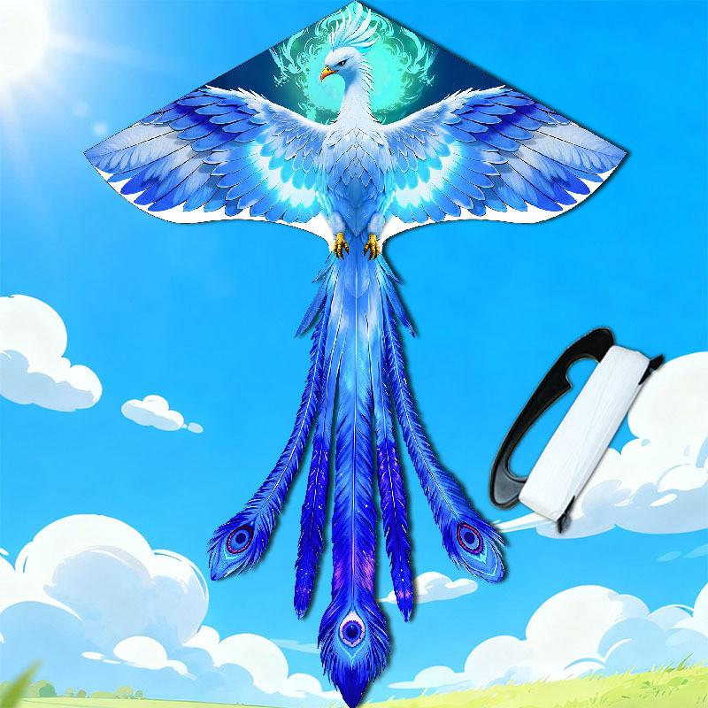 Phoenix Animal Kite Cartoon Bird Triangular Kite With Polyester Material For Children And Kids