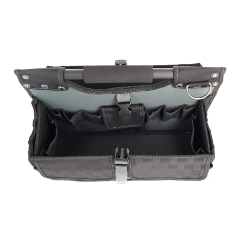 Takagi (Takagi) TAKAGI ICHIMATSU Pipe Tool Bag, Tool Storage, Black, 400 X 310 X 70mm, Easy Access, Full-Open Type, No Hand Pain, ICB-8