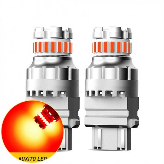2Pcs AUXITO Pure Red 1156 LED Brake Tail Light Bulbs Error Free Anti Hyper Flash