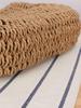 Torba plażowa pleciona ręcznie z drewnianą rączką w stylu Mori – Duża pojemność