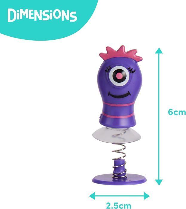 Jouets de printemps - TWIDDLERS - Monstres sauteurs - 36 pièces - Cadeaux d'anniversaire - Amusants et colorés