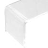 Dollhouse Modern Table Fine Workmanship Fadeless Bathroom Accessory Mini House Accessories Clear Table for Children