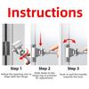 1pc Door Hinge Gap Adjusting Wrench Tool Upgraded Rolled Steel Jamb Hinge Jig For Home Door Install Maintenance