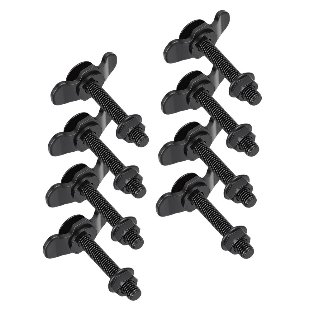 8pcs M8x60 L Track Double Lug Thrded Stud Nut Fitting 6000lbs Load Capacity for Truck Bed Trailer Pickup RV ATV
