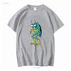 Zorak Retro Cartoon Character Worn Look T Shirt vintage Washed Stretched graphic Top For Everyday Wear homme Versatile Stylish