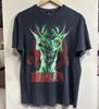Vintage Jaren 80 Slayer Root Of All Evil Groene Demon T 1988 Tour ZELDZAAM Maat M/L Unisex T-shirt