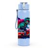 1PC Colorful Dino Truck Art Pattern 750ml Color Plastic Sports Water Bottle Leakproof Flip Straw Lid Suitable for Sports Office Home Use