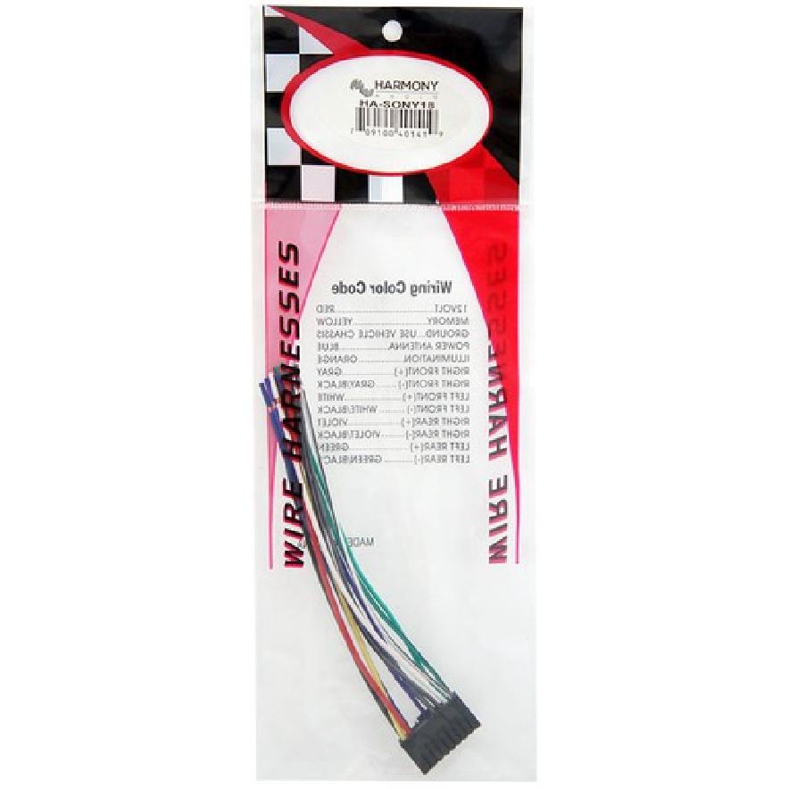Sony XRC-210 MK2 Aftermarket Stereo Radio Receiver Replacement Wire Harness