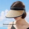 XMZ257 Open-Top Sports Sun Hat Set with Large Brim, Sunshade, and UV Protection