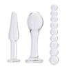 1 Stücke Kristallklare Glas Dildo Anal Perlen Plug G-punkt Stimulation Weibliche Masturbation Erwachsene Sex Spielzeug für Lesben