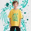 Saint Seiya Dragon Shiryu Impression Anime T-shirt Enfant 100% Coton Garçons Filles Unisexe Dessin Animé T-shirt Doux Confortable Haut à Manches Courtes