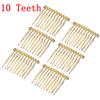 6pcs/lot 10 15 20 30 Teeth Black/Rhodium Hairpin Combs Wedding Hair Accessories Bridal Hair Combs DIY Jewelry Findings
