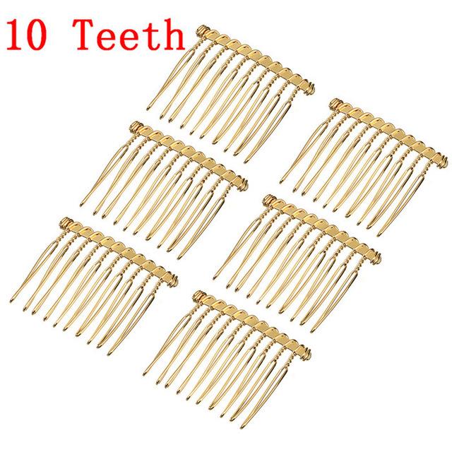 6pcs/lot 10 15 20 30 Teeth Black/Rhodium Hairpin Combs Wedding Hair Accessories Bridal Hair Combs DIY Jewelry Findings