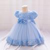Sequin Kids Dress Summer Birthday Wedding Flower Girls Dress Toddler Baptism 1st Birthday Dress Baby Girl Clothes Princess Wedding Party Kids Costume