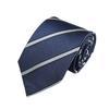 [New Yorker Blue] Striped (Glen Check Pattern) Necktie NB922514 Navy