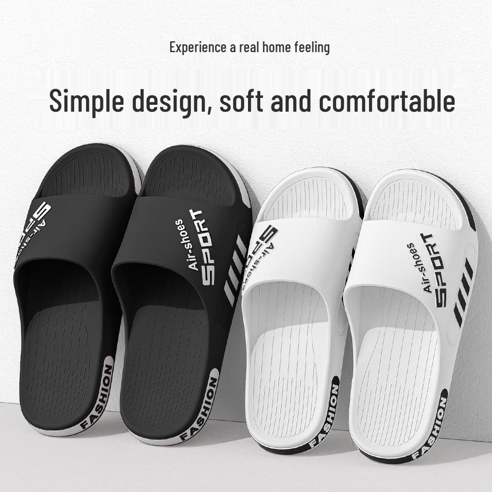 Men's Non-slip Odor-resistant Extra Large Cool Summer Slippers for Indoor/Outdoor Wear and Bathing
