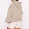 Oversized Fleece Jacket Womens Hoodie Long Sleeve Zip Up Pocket Sweatshirt