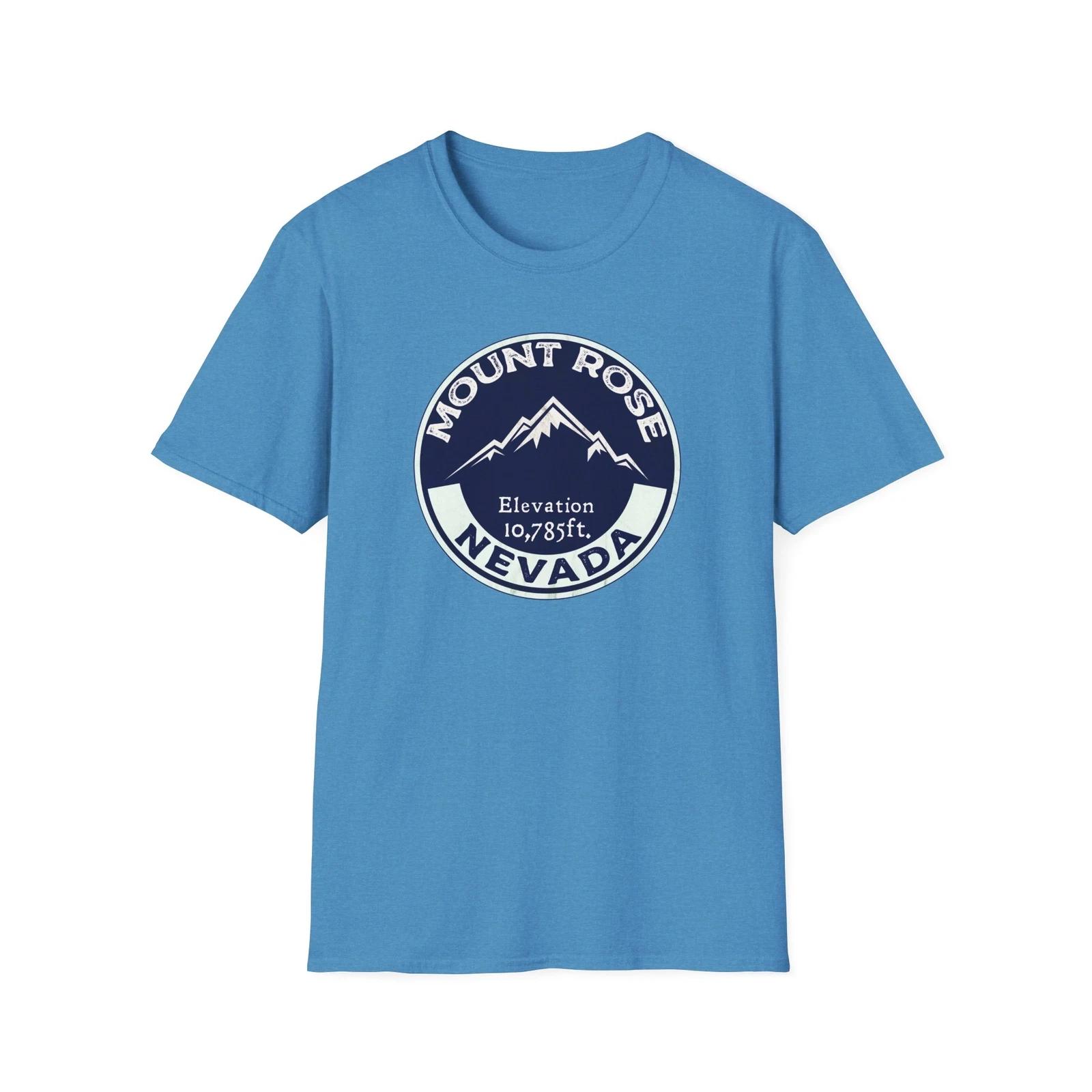 Mount Rose Nevada Mountains Rock T-Shirt Mountain Lover Gift Outdoor Tee S