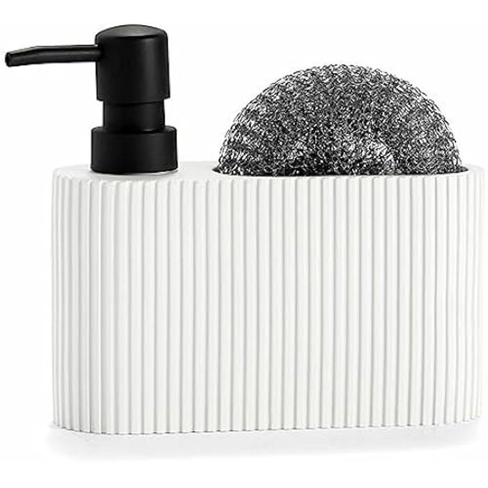 Distributeur de savon - ANDREA HOUSE - 2 en 1 - Multicolore - 15 x 16 x 5 cm - Qualité au meilleur prix