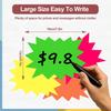 Starburst Signs for Retail,Fluorescent Neon Signs,Garage Sale Stickers,Yard Sale Supplies,Multicolor Sale Signs for Retail Store,Bulletin Board