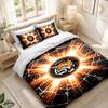 Bettwäsche-Set 1 Bettbezug 2 Kissenbezüge Hull City Fußball-Print Schlafzimmer Heimdekoration